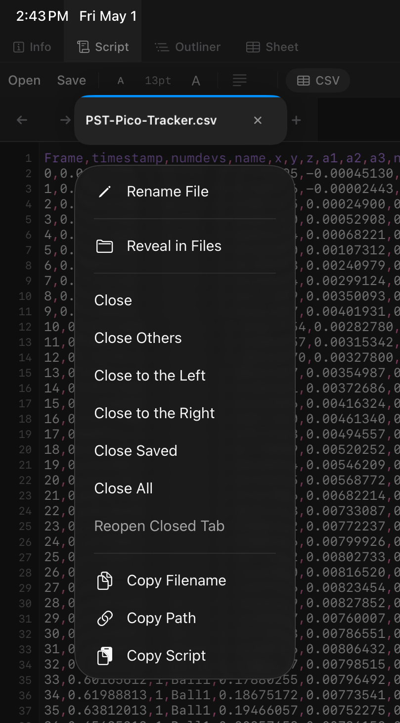 csv