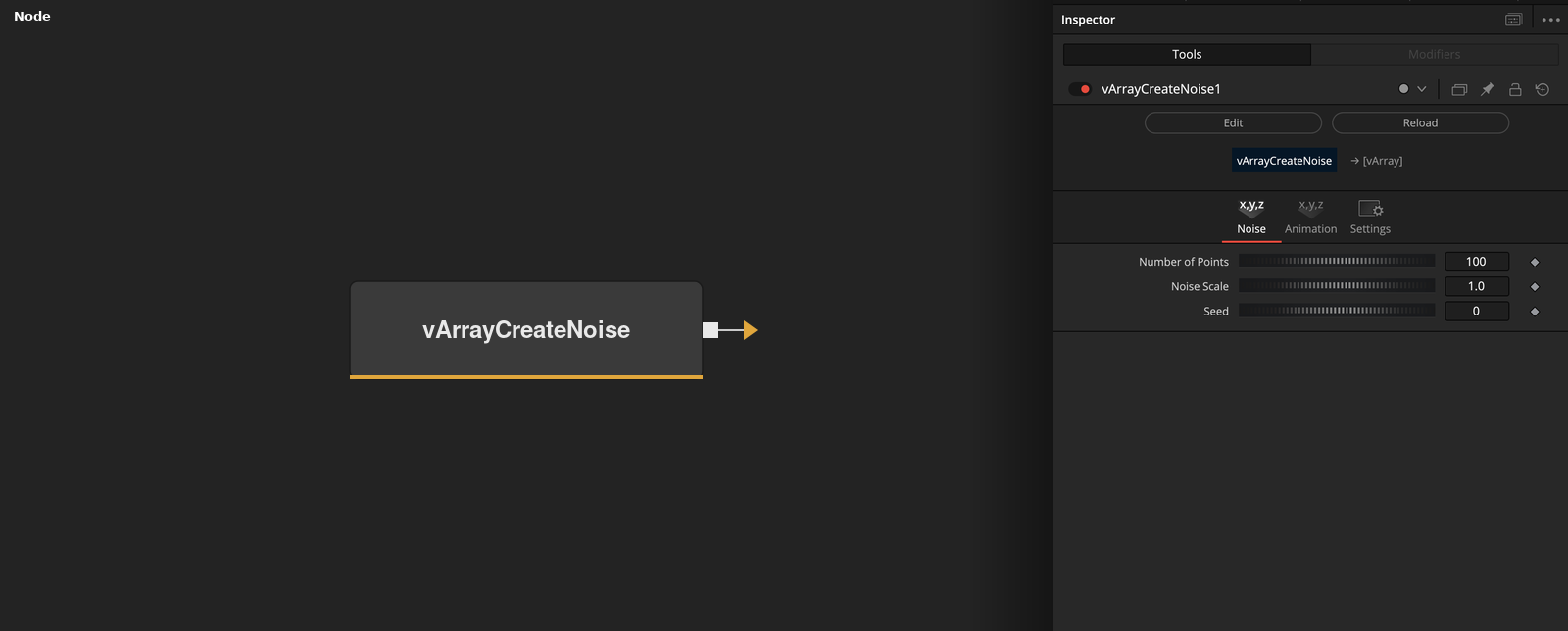 vArrayCreateNoise node