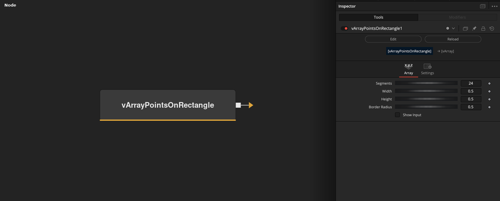vArrayPointsOnRectangle node