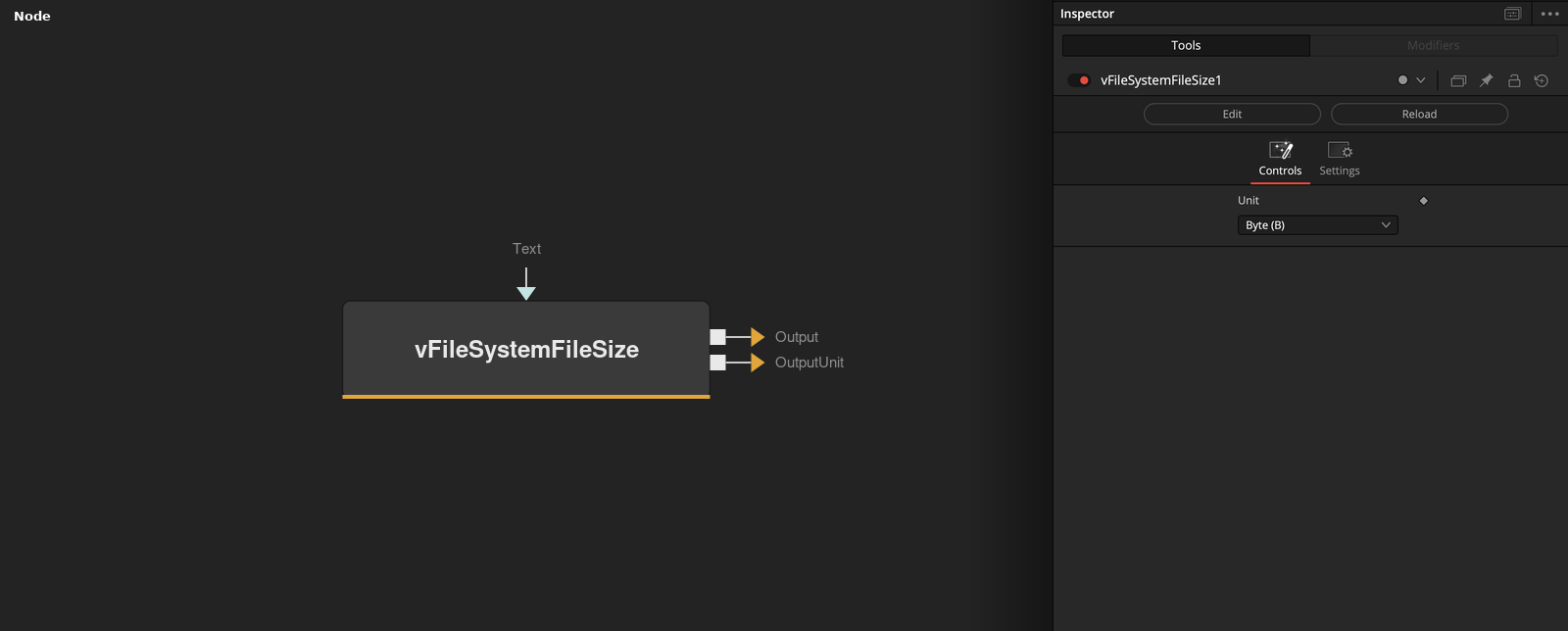 vFileSystemFileSize node