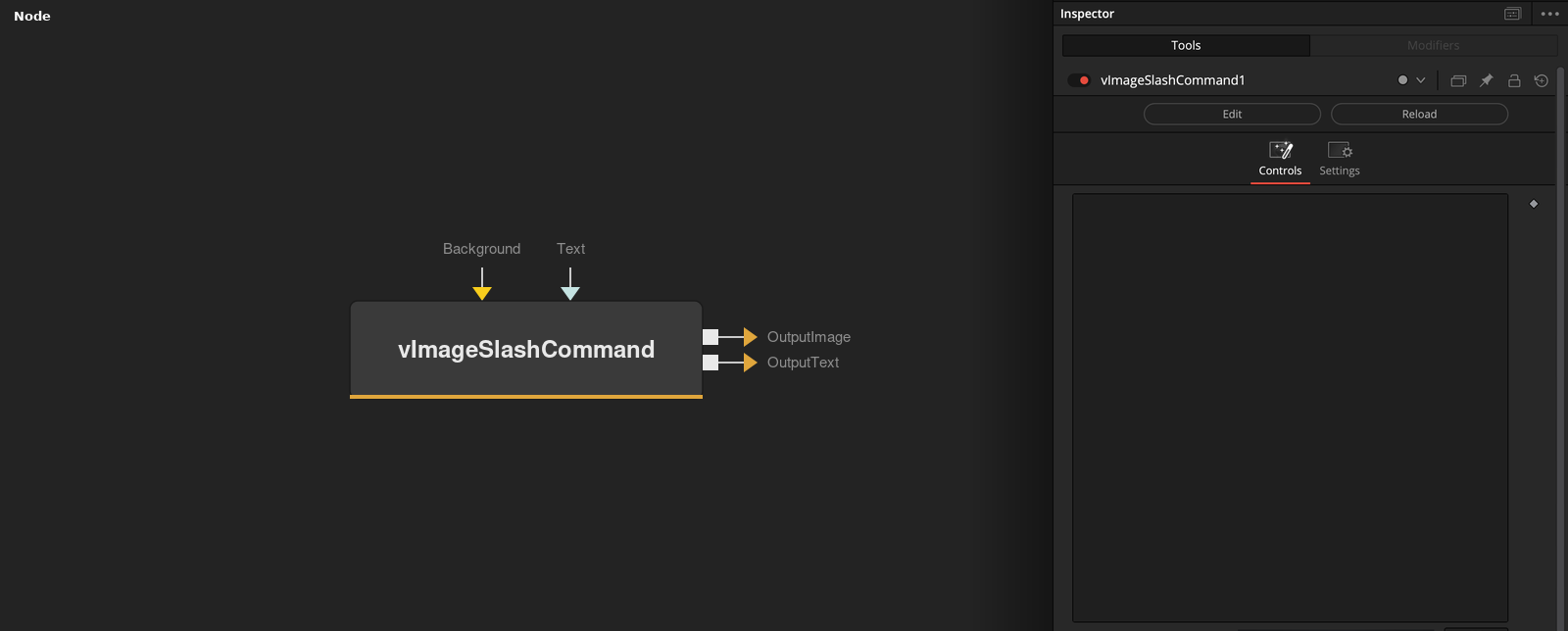 vImageSlashCommand node