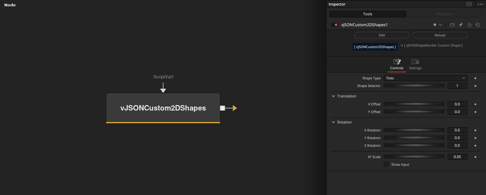 vJSONCustom2DShapes node