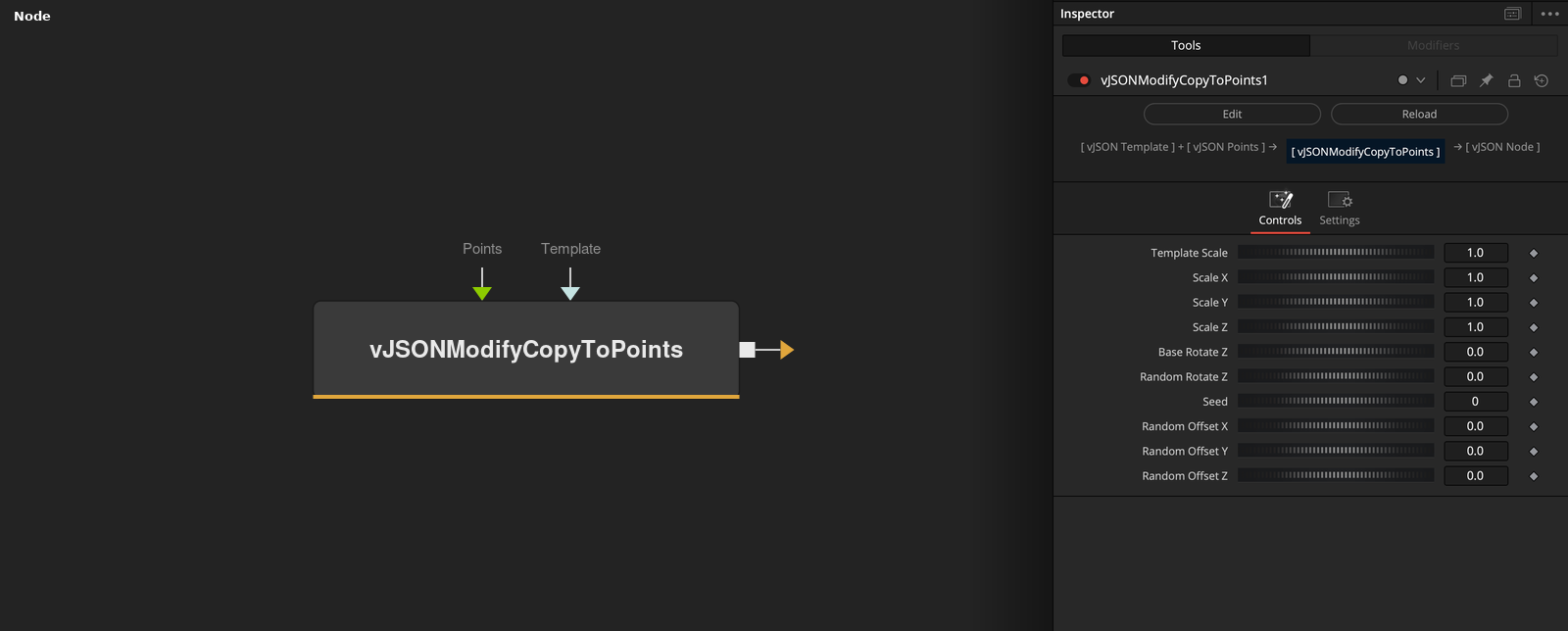 vJSONModifyCopyToPoints node