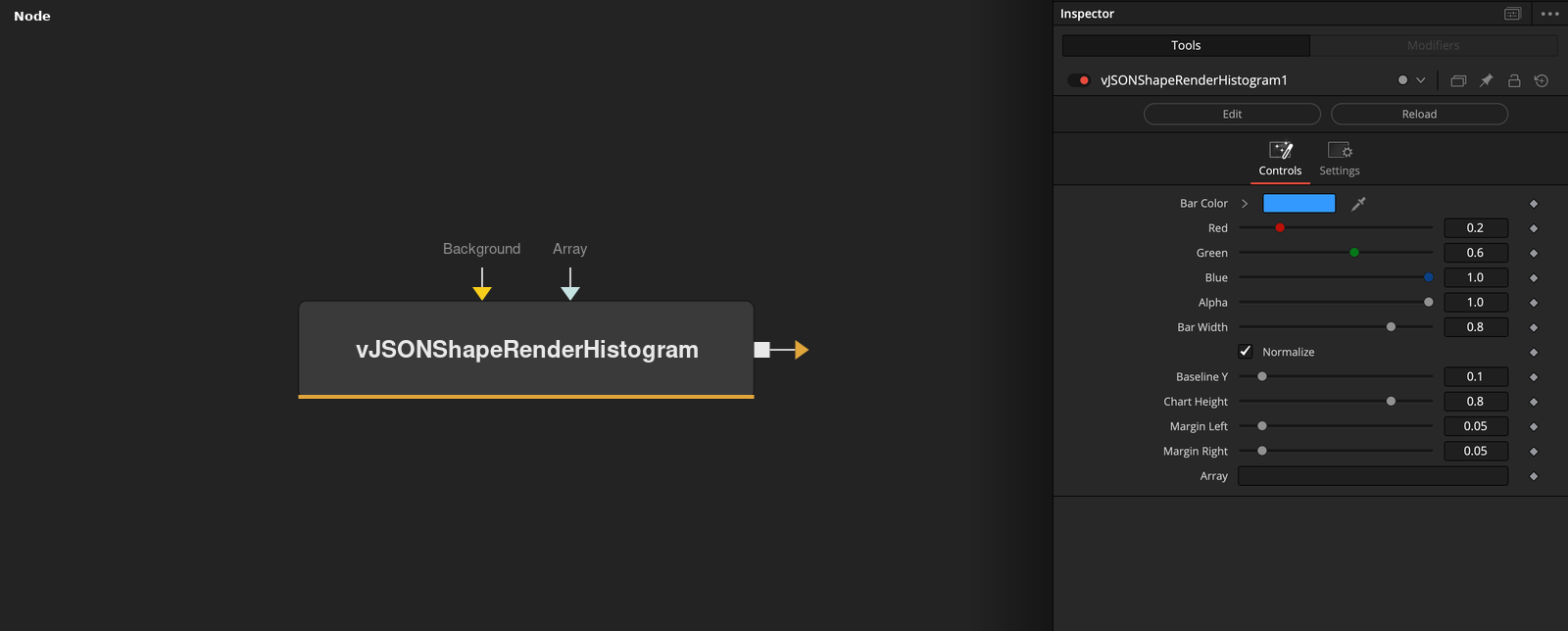 vJSONShapeRenderHistogram node