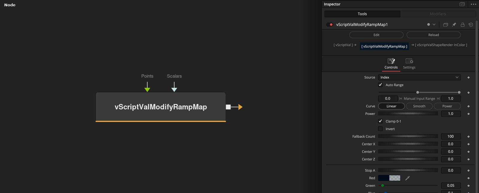 vScriptValModifyRampMap node