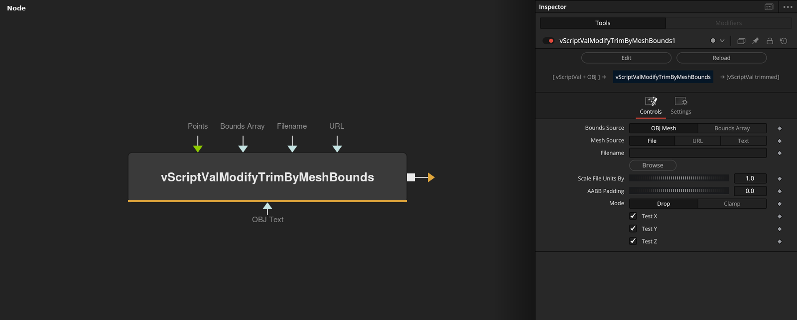 vScriptValModifyTrimByMeshBounds node