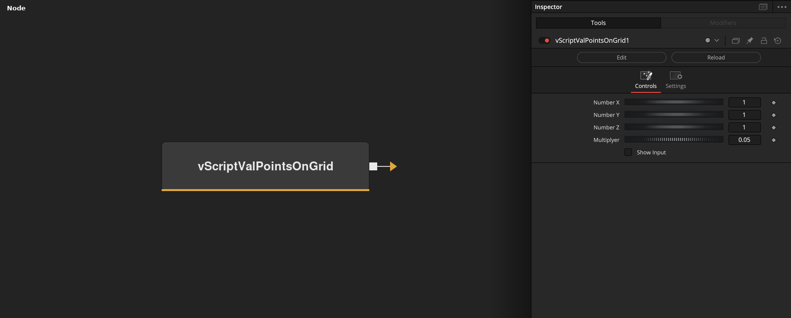 vScriptValPointsOnGrid node