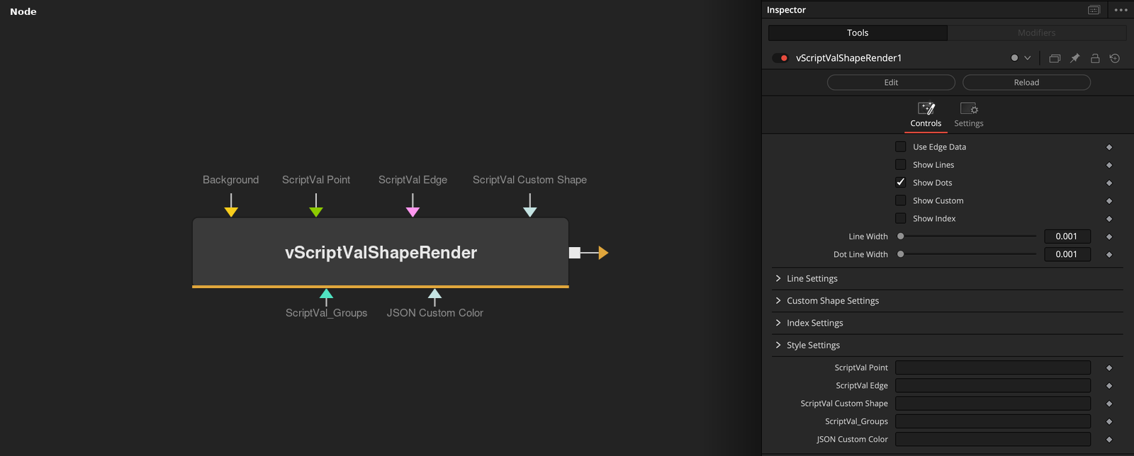 vScriptValShapeRender node