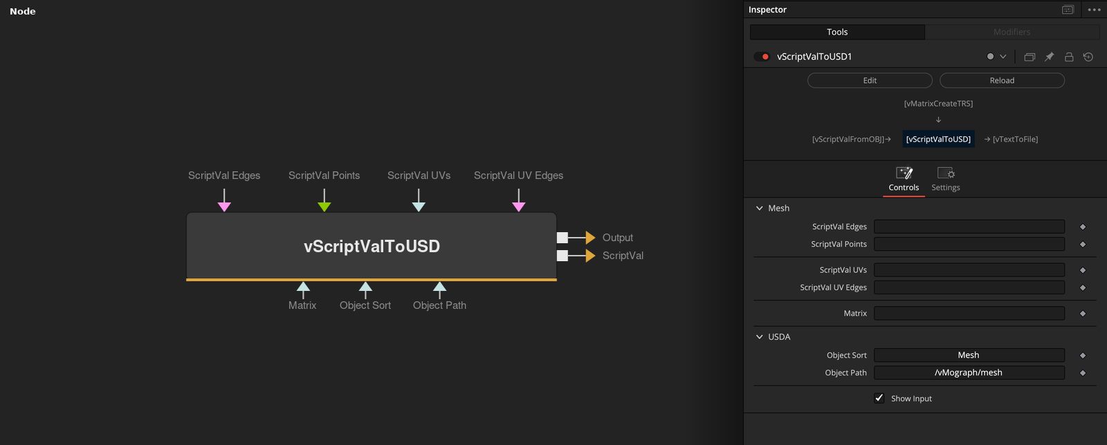 vScriptValToUSD node